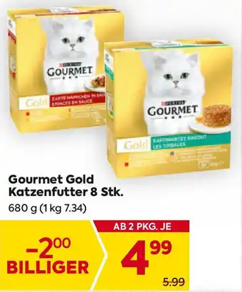 Billa Gourmet Gold Katzenfutter Angebot