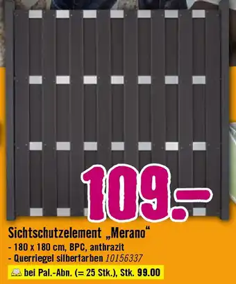 Hornbach Sichtschutzelement Merano Angebot