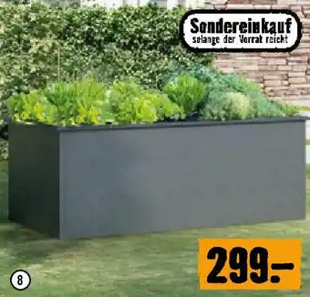 Hornbach Hochbeet 200 x 100 x 77 cm Stahl Anthrazit Angebot