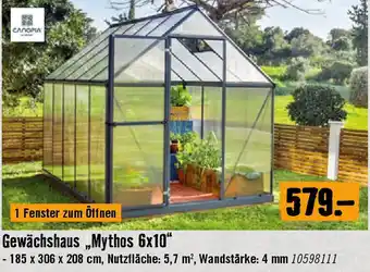 Hornbach Gewächshaus Mythos 6x10 Angebot