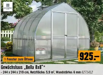 Hornbach Gewächshaus Bella 8x8 Angebot