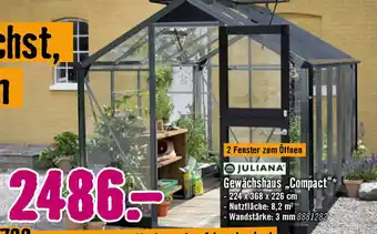 Hornbach Gewächshaus Compact Angebot