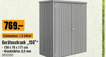 Hornbach Geräteschrank 150 Angebot