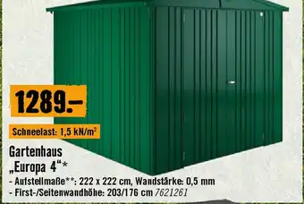 Hornbach Gartenhaus Europa 4 Angebot