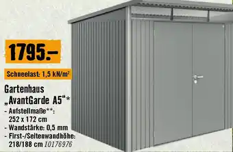 Hornbach Gartenhaus AvantGarde A5 Angebot