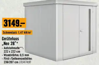 Hornbach Gerätehaus Neo 2B Angebot