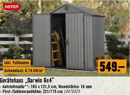 Hornbach Gerätehaus Darwin 6x4 Angebot