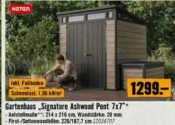 Hornbach Gartenhaus Signature Ashwood Pent 7x7 Angebot