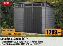 Hornbach Gartenhaus Cortina 9x7 Angebot