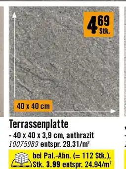 Hornbach Terrassenplatte Angebot