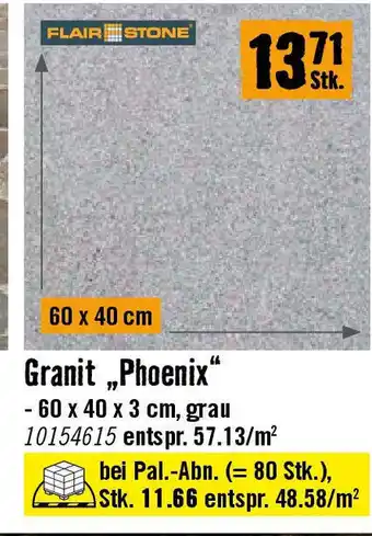 Hornbach Granit Phoenix Angebot