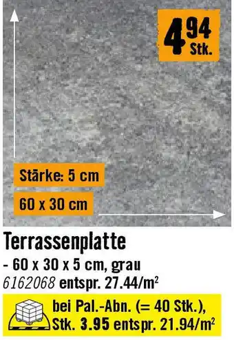 Hornbach Terrassenplatte Angebot