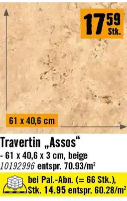 Hornbach Travertin Assos Angebot