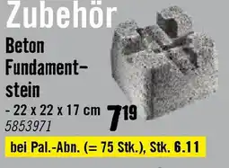 Hornbach Beton Fundament- stein Angebot