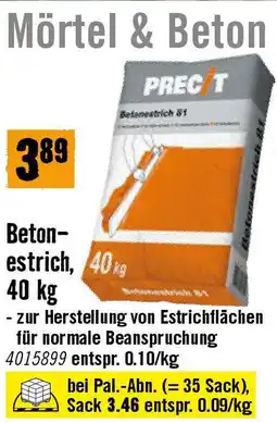 Hornbach Beton-Estrich Angebot