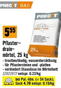 Hornbach Pflaster- Drain- Mörtel Angebot