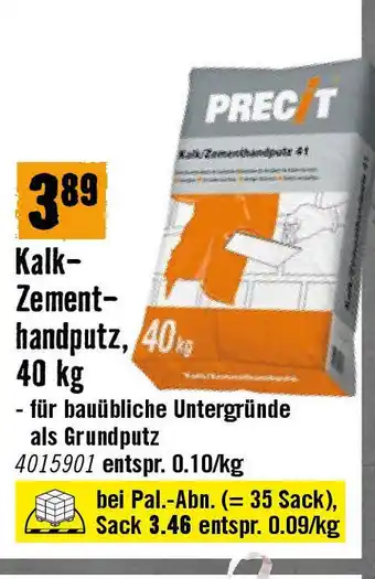 Hornbach Kalk- Zement- Handputz Angebot