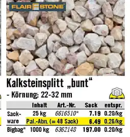 Hornbach Kalksteinsplitt Bunt Angebot