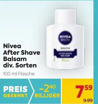 Billa Nivea After Shave Balsam Div. Sorten 100 ml Angebot