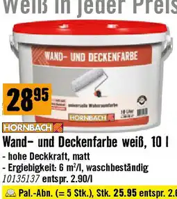 Hornbach Wand- und Deckenfarbe weiß Angebot