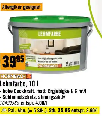 Hornbach Lehmfarbe Angebot