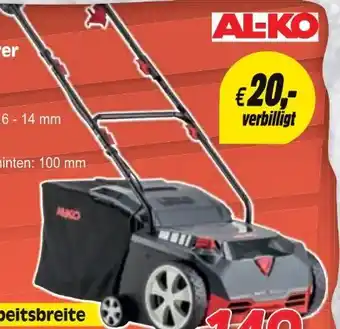 Zgonc Al-ko Elektro-Vertikutierer 38.4 E Combi Care Angebot