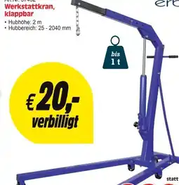 Zgonc Erba Werkstatt-Kran Angebot