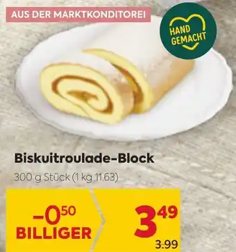 Billa Biskuitroulade-Block 300 g Angebot