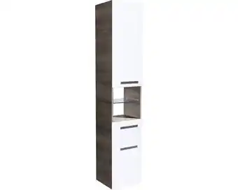 Hornbach Hochschrank Fackelmann A-Vero mit Schubfach 179x35x31,5 cm weiß/grau Angebot