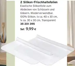 Tchibo Eduscho 2 Silikon-Frischhaltefolien Angebot