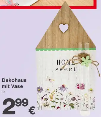 KiK Dekohaus mit Vase Angebot