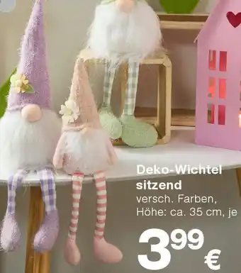 KiK Deko-Wichtel sitzend Angebot