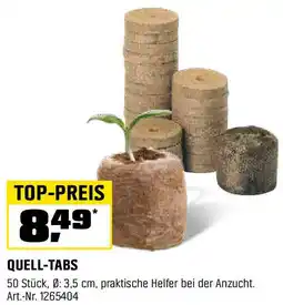 OBI Quelltabs 3,5 cm Ø 50 Stück Angebot