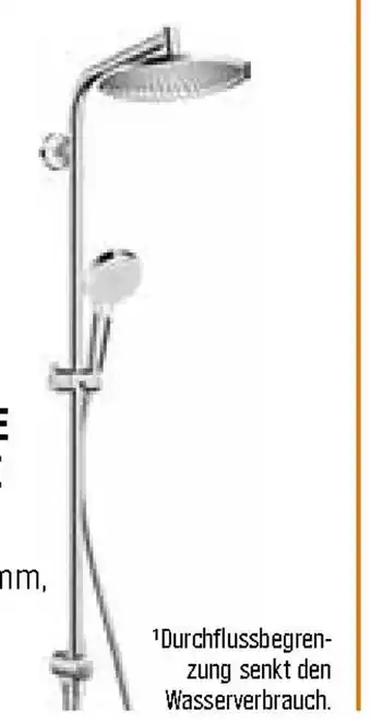 OBI Hansgrohe Duschsystem Crometta Showerpipe E240 Angebot