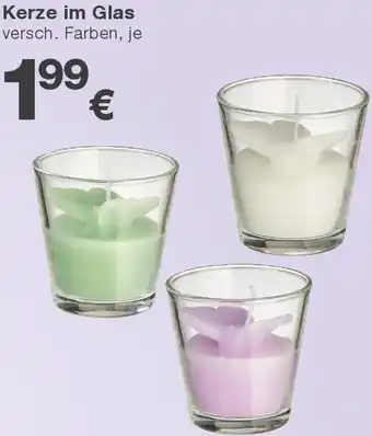 KiK Kerze im Glas Angebot