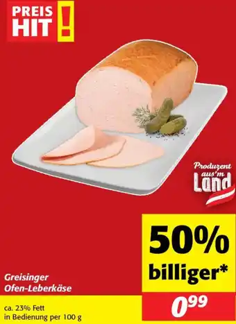 Nah&Frisch Greisinger Ofen-Leberkäse Angebot