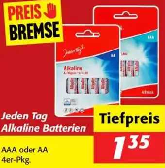 Nah&Frisch Jeden Tag Alkaline Batterien Angebot