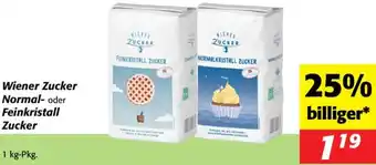 Nah&Frisch Wiener Zucker Normal- oder Feinkristall Zucker Angebot