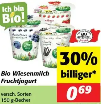 Nah&Frisch Bio Wiesenmilch Fruchtjogurt Angebot