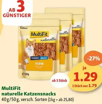 Fressnapf MultiFit naturelle Katzensnacks Angebot