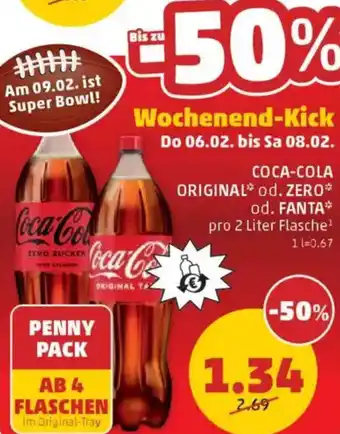 PENNY Coca-cola original od. zero od. fanta Angebot