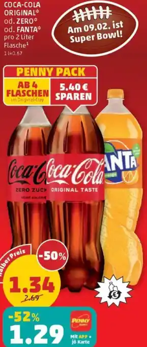 PENNY Coca-cola original od. zero od. fanta Angebot