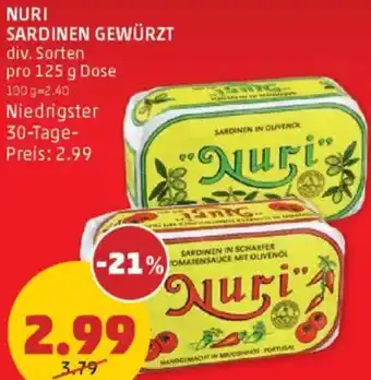 PENNY Nuri sardinen gewürzt Angebot