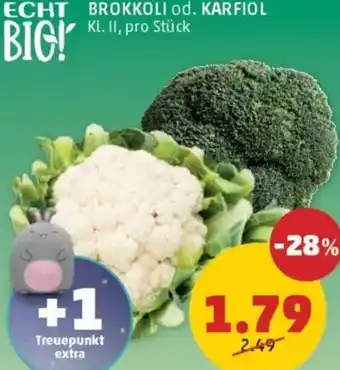 PENNY Brokkoli od. karfiol Angebot