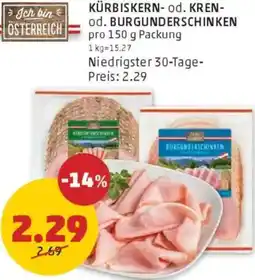 PENNY Kürbiskern- od. kren- od. burgunderschinken Angebot