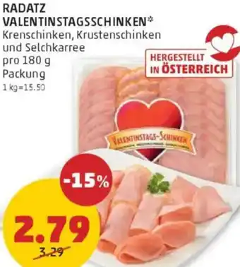 PENNY Radatz valentinstagsschinken Angebot