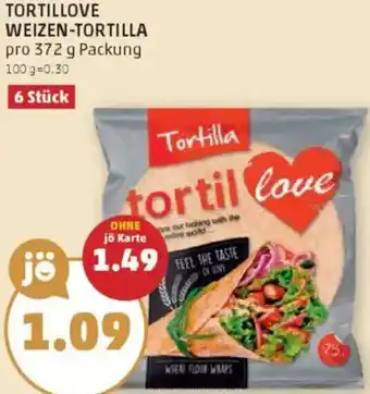 PENNY Tortillove weizen-tortilla Angebot