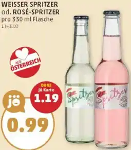 PENNY Weisser spritzer od. rosé-spritzer Angebot