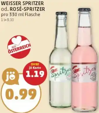 PENNY Weisser spritzer od. rosé-spritzer Angebot