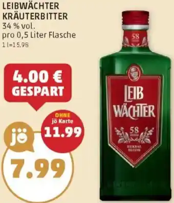 PENNY Leibwächter kräuterbitter Angebot